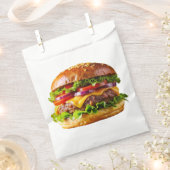 SlipperyJoe's mouthwatering cheeseburger crispy ba フェイバーバッグ (クリップ留めされた状態)