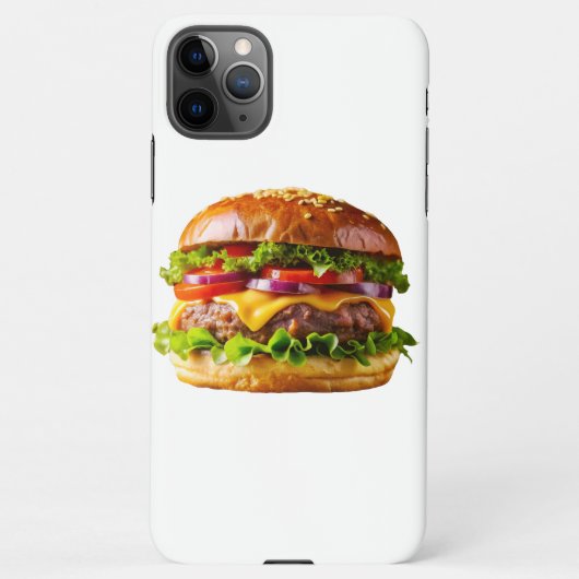 SlipperyJoe's mouthwatering cheeseburger crispy ba iPhoneケース (裏面)