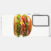 SlipperyJoe's mouthwatering cheeseburger crispy ba Samsung Galaxyケース (裏面横)