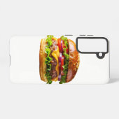 SlipperyJoe's mouthwatering cheeseburger crispy ba Samsung Galaxyケース (裏面横)