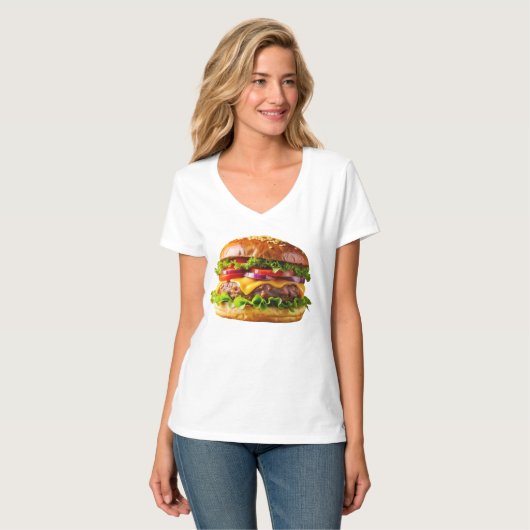 SlipperyJoe's mouthwatering cheeseburger crispy ba Tシャツ (正面フル)
