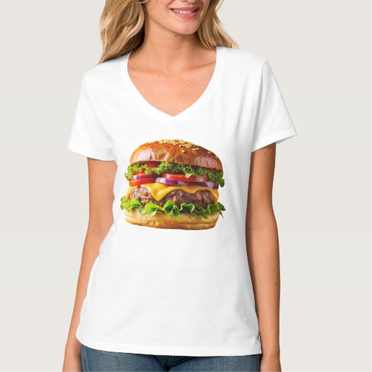 SlipperyJoe's mouthwatering cheeseburger crispy ba Tシャツ (正面)