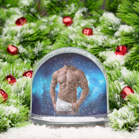 SlipperyJoe's muscular bearded man white underwear (クリスマス)