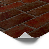 SlipperyJoe's neon Gay Sign green bricks wall word ポスター (角)