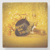 SlipperyJoe's New Year's Eve celebration festive g ストーンコースター (正面)