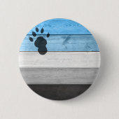 SlipperyJoe's otter paw wood crate texture bear co 缶バッジ (正面)