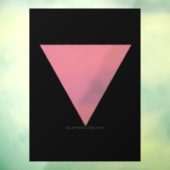 SlipperyJoe's Pink Triangle FlagゲイギフトLGBTQIA ウィンドウサイン (シート3)