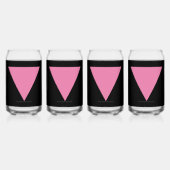 SlipperyJoe's Pink Triangle FlagゲイギフトLGBTQIA ガラス缶 (裏面)
