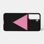 SlipperyJoe's Pink Triangle FlagゲイギフトLGBTQIA Samsung Galaxyケース (裏面横)