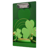 SlipperyJoe's Saint Patrick's Day 3枚葉クローブ クリップボード (左)