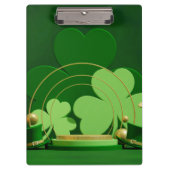 SlipperyJoe's Saint Patrick's Day 3枚葉クローブ クリップボード (正面)