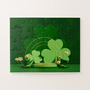 SlipperyJoe's Saint Patrick's Day 3枚葉クローブ ジグソーパズル