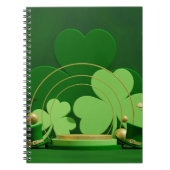 SlipperyJoe's Saint Patrick's Day 3枚葉クローブ ノートブック (正面)
