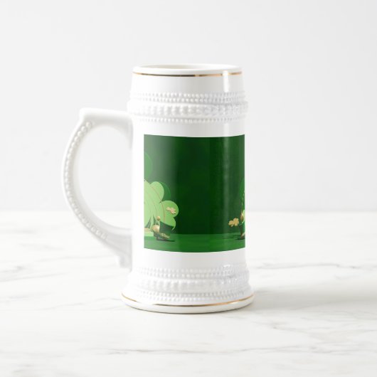 SlipperyJoe's Saint Patrick's Day 3枚葉クローブ ビールジョッキ (左)