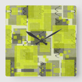 SlipperyJoe's Saint Patrick's Day dominating brigh スクエア壁時計 (正面)