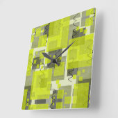 SlipperyJoe's Saint Patrick's Day dominating brigh スクエア壁時計 (傾斜)