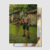 SlipperyJoe's Saint Patrick's Day festive leprecha ベラム紙招待状 (オフセット (カップル))