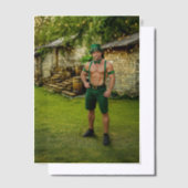 SlipperyJoe's Saint Patrick's Day festive leprecha ベラム紙招待状 (オフセット)