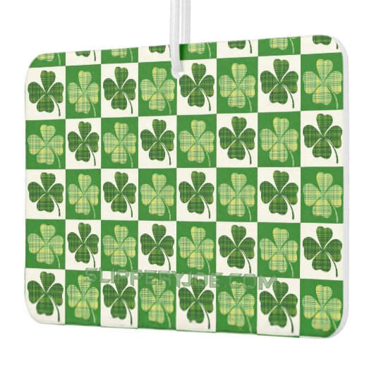 SlipperyJoe's Saint Patrick's Day four leaf clover カーエアーフレッシュナー (左)