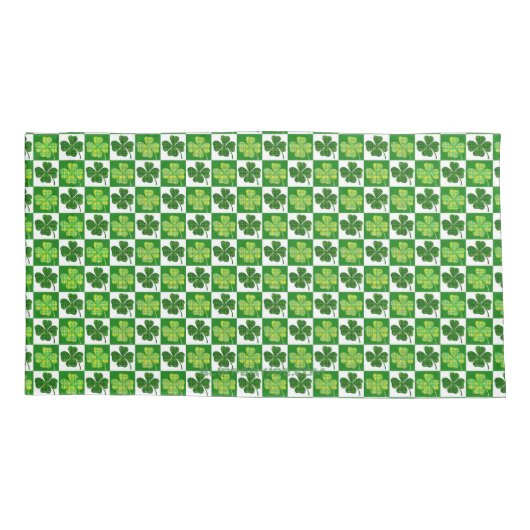 SlipperyJoe's Saint Patrick's Day four leaf clover 枕カバー (裏面)