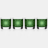 SlipperyJoe's Saint Patrick's Day glowing four lea ウイスキーグラス (裏面)