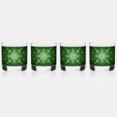 SlipperyJoe's Saint Patrick's Day glowing four lea ウイスキーグラス (正面)