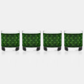 SlipperyJoe's Saint Patrick's Day glowing four lea ウイスキーグラス (左)