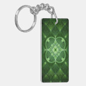 SlipperyJoe's Saint Patrick's Day glowing four lea キーホルダー (正面左)