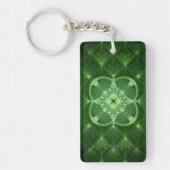 SlipperyJoe's Saint Patrick's Day glowing four lea キーホルダー (正面)