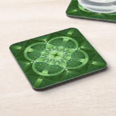 SlipperyJoe's Saint Patrick's Day glowing four lea コースター (左側)