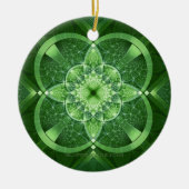 SlipperyJoe's Saint Patrick's Day glowing four lea セラミックオーナメント (正面)