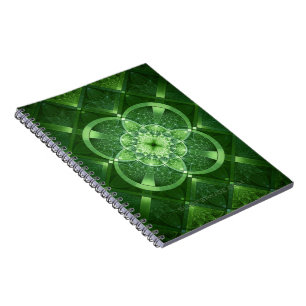 SlipperyJoe's Saint Patrick's Day glowing four lea ノートブック