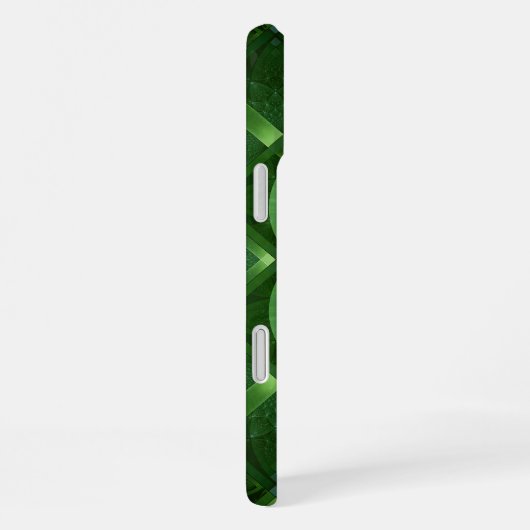 SlipperyJoe's Saint Patrick's Day glowing four lea iPhoneケース (右側面)