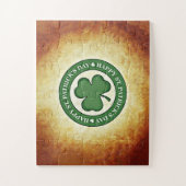 SlipperyJoe's Saint Patrick's Day green three-leaf ジグソーパズル (縦)
