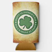 SlipperyJoe's Saint Patrick's Day green three-leaf スリム缶クーラー (裏面)