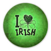 SlipperyJoe's Saint Patrick's Day holiday Irish pr セラミックノブ (正面)