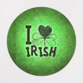 SlipperyJoe's Saint Patrick's Day holiday Irish pr ラベル (デザイン1)