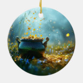 SlipperyJoe's Saint Patrick's Day large ornate pot セラミックオーナメント (裏面)