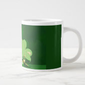 SlipperyJoe's Saint Patrick's Day three-leaf clove ジャンボコーヒーマグカップ (右)
