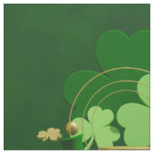 SlipperyJoe's Saint Patrick's Day three-leaf clove ファブリック (クローズアップ)
