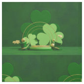 SlipperyJoe's Saint Patrick's Day three-leaf clove ファブリック (見本)