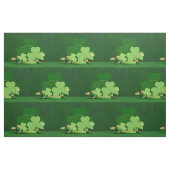 SlipperyJoe's Saint Patrick's Day three-leaf clove ファブリック (ファットクウォーター)