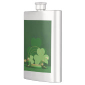 SlipperyJoe's Saint Patrick's Day three-leaf clove フラスク (左)