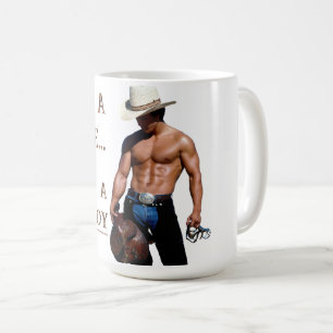 SlipperyJoe's Save a horse Ride A Cowboy hat muscu コーヒーマグカップ