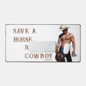 SlipperyJoe's Save a horse Ride A Cowboy hat muscu デスクマット (キーボード&マウス)