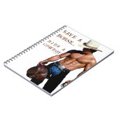SlipperyJoe's Save a horse Ride A Cowboy hat muscu ノートブック (左側)