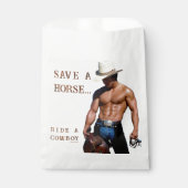 SlipperyJoe's Save a horse Ride A Cowboy hat muscu フェイバーバッグ (正面)