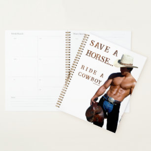 SlipperyJoe's Save a horse Ride A Cowboy hat muscu プランナー手帳