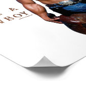 SlipperyJoe's Save a horse Ride A Cowboy hat muscu ポスター (角)