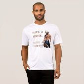 SlipperyJoe's Save a horse Ride A Cowboy hat muscu Tシャツ (正面フル)